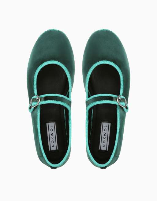 Nokwol Mel flats in green, 3 of 3