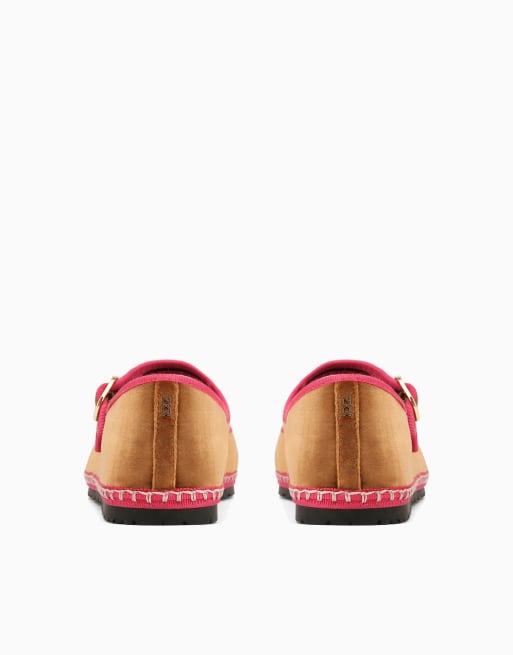 Nokwol Mel flats in tan/pink, 2 of 3