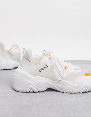 chunky branded trainers