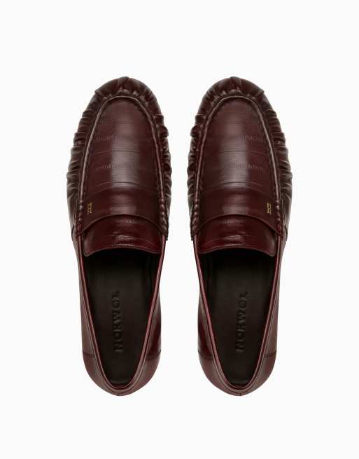 Nokwol Nickle loafers in burgundy, 3 of 4