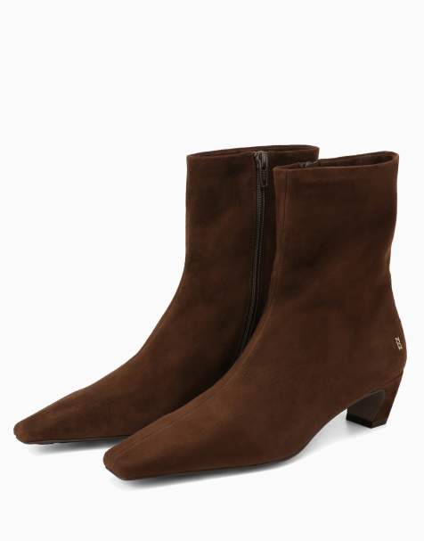 Nokwol Rena ankle boots in chocolate - view 1