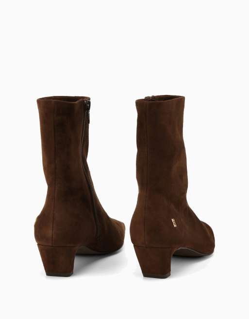 Nokwol Rena ankle boots in chocolate, 2 of 3