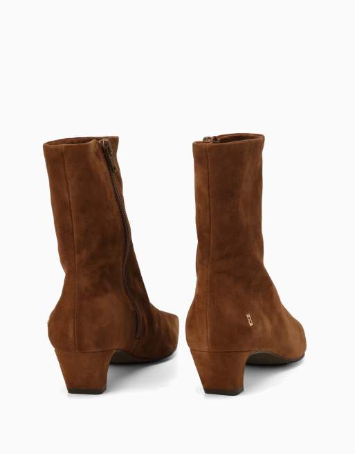 Nokwol Rena ankle boots in dark chestnut, 2 of 3