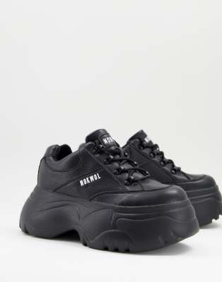 Nokwol Scripter vegan chunky trainers in black