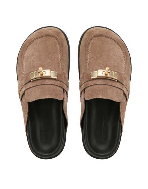 Nokwol Tammy mule sandals in mushroom, 4 of 7