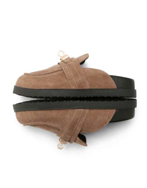 Nokwol Tammy mule sandals in mushroom, 7 of 7