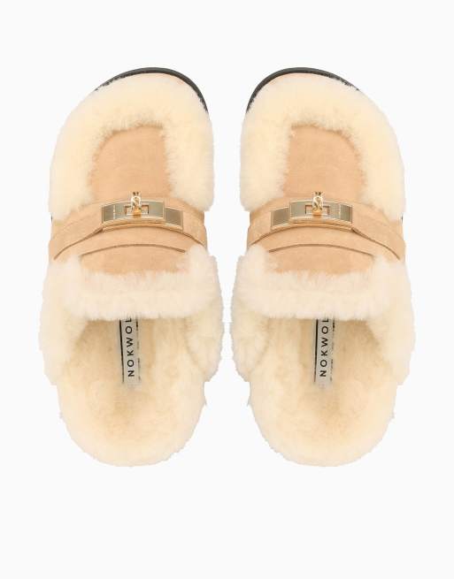 Nokwol Toby mules in beige, 3 of 3