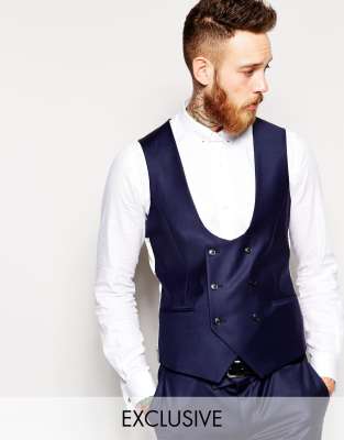 double breasted waistcoat asos