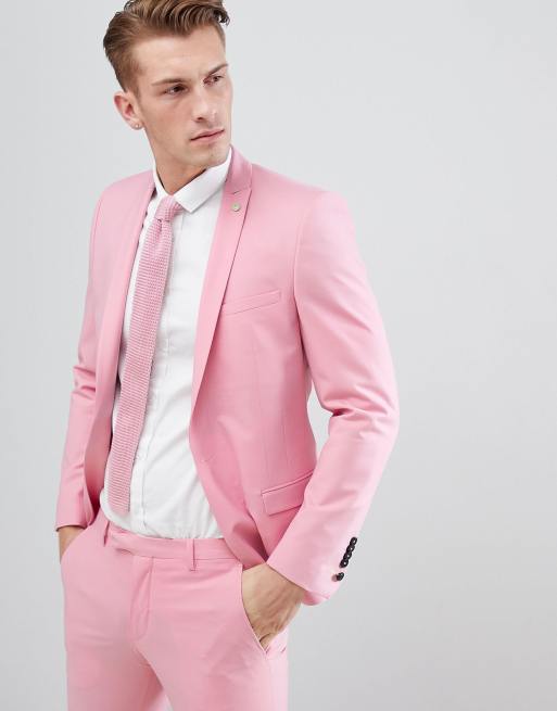 Noose & Monkey - Abito super skinny rosa con fondo squadrato, 2 di 3