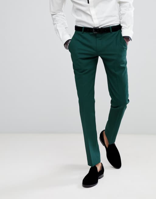 Noose & Monkey Super Skinny Wool Mix Suit In Green, 3 av 3