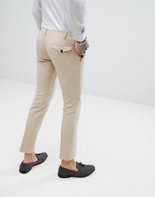 cream skinny trousers