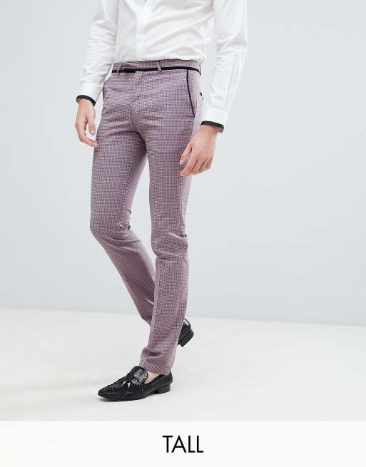 Noose & Monkey TALL Super Skinny Tuxedo Suit Pants