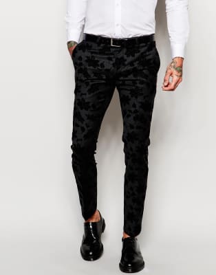 stretch tuxedo trousers