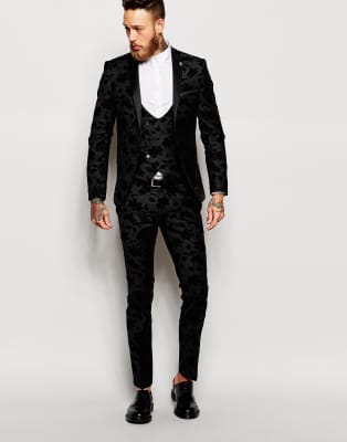 stretch tuxedo trousers