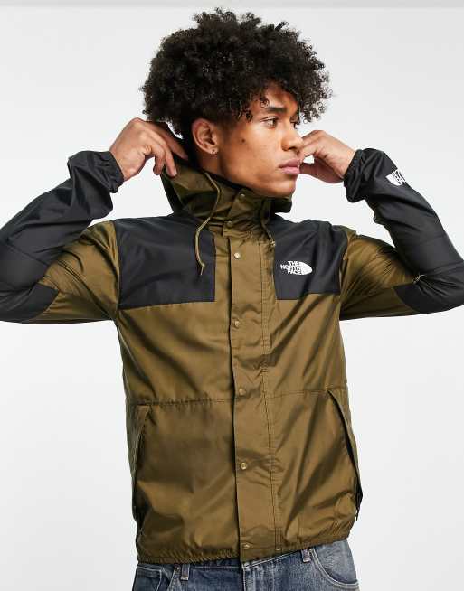 North Face - Seasonal Mountain - Vandafvisende jakke i kaki og sort - Kun hos ASOS