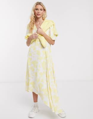 polyester midi dress