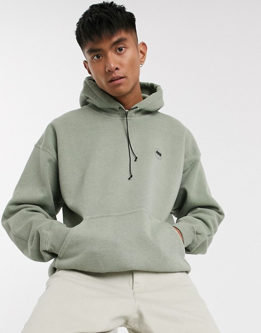 Nothing is Sacred logo hoodie in green