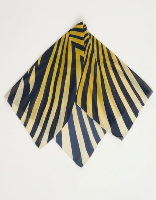 Noughts & Kisses huvudscarf set i sunburst-tryck, 7 av 7