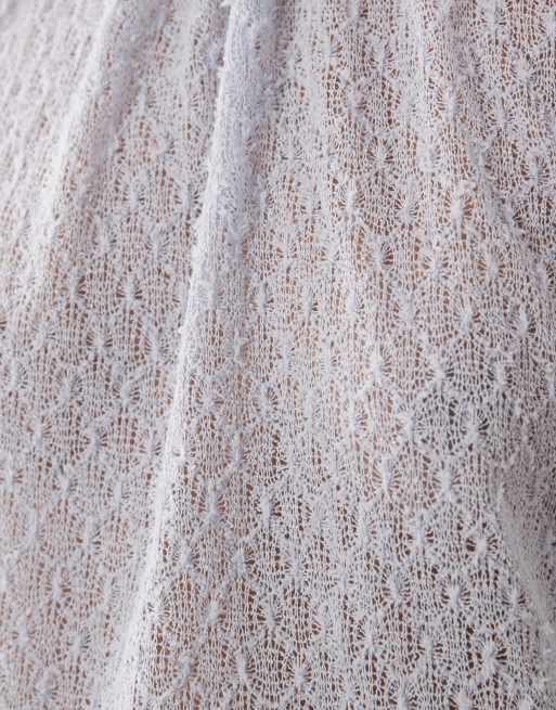 Noughts & Kisses - Top dos nu d'ensemble en maille - Bleu clair, 4 de 4