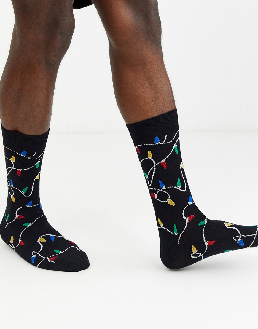 фото Новогодние носки с блестками asos design-мульти