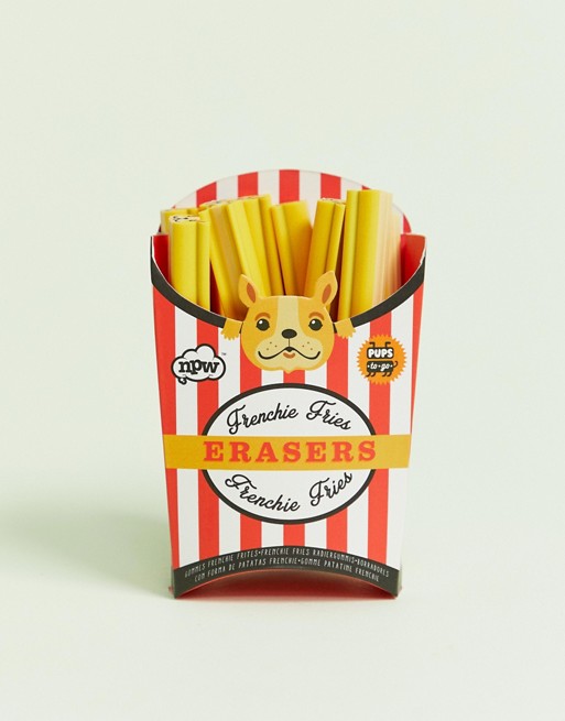NPW frenchie fries erasers