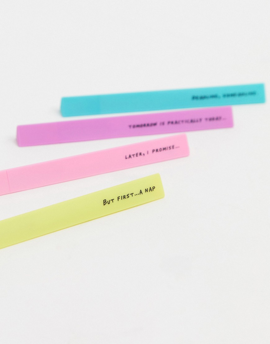 NPW - Procrastination - Set di penne-Multicolore