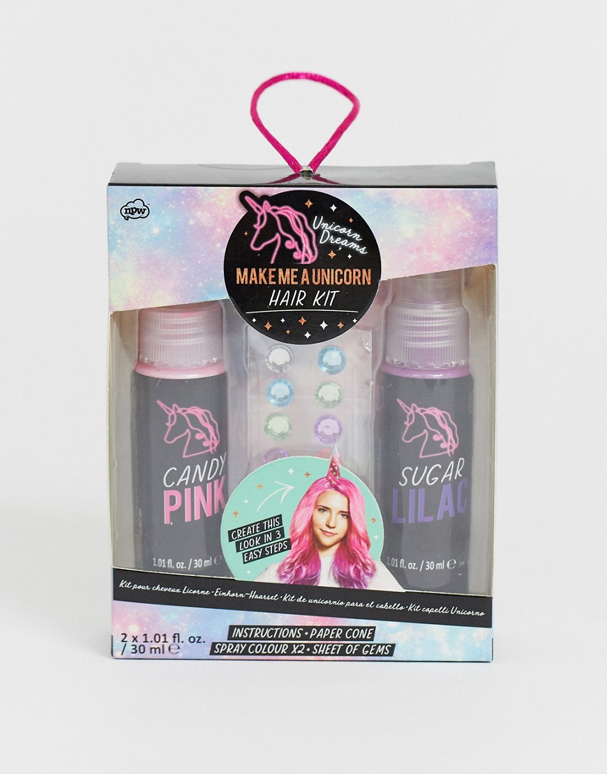 NPW - Unicorn - Kit per capelli-Multicolore