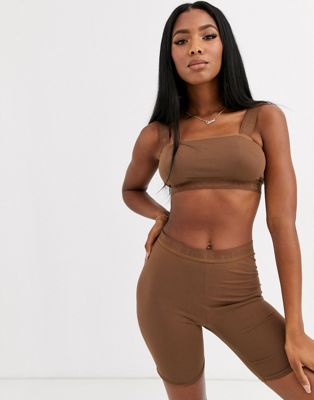 Nubian Skin – Cocoa by NS – Trägerloses Bustier in Nude Medium-Neutral