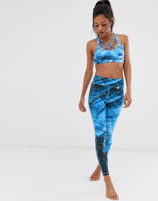 Nubyen - Reykjavik - Legging et soutien-gorge de sport - Bleu, 3 de 3