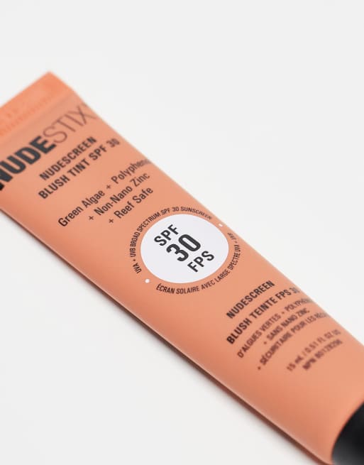 NUDESTIX – Nudescreen – Róż z filtrem SPF 30 – Peaches n' Sol, 3 z 4