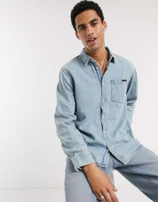 nudie jeans light blue