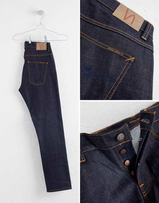 Nudie Jeans Co - Dude Dan - Jeans dritti lavaggio scuro Dry Comfort, 4 di 4