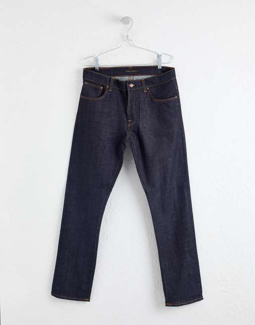 Nudie Jeans Co Dude Dan straight fit jeans in dry comfort dark | ASOS