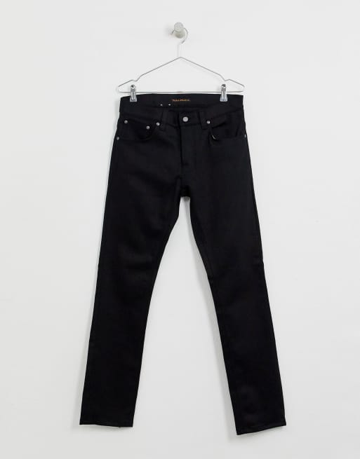 Nudie Jeans Co - Grim Tim - Jean slim droit - Noir délavé dry ever, 3 de 4