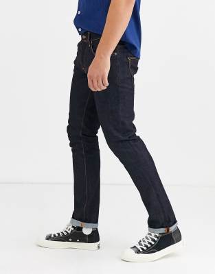 slim straight cut jeans