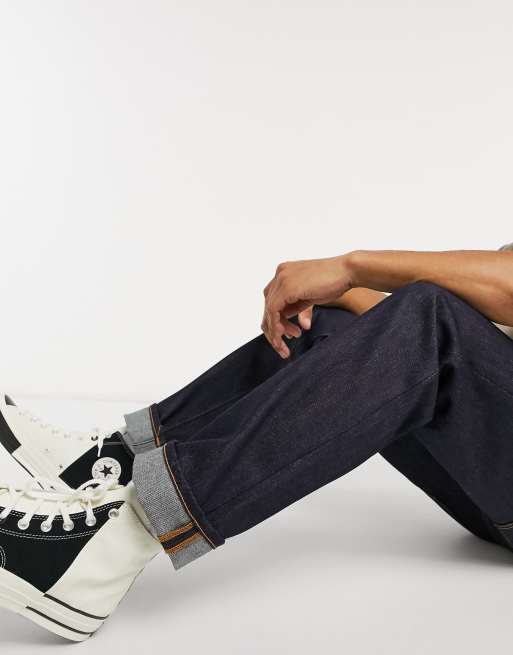 Nudie Jeans Co Gritty Jackson Regular Straight Fit Jeans In Dry Classic Navy Asos