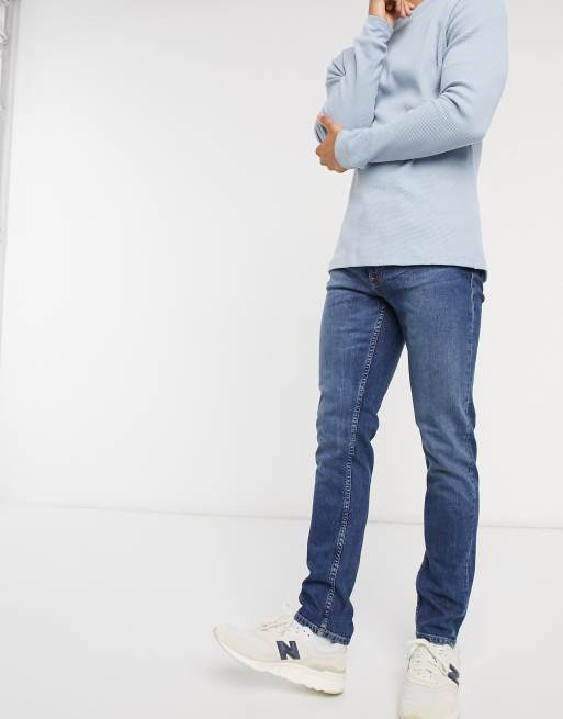 Nudie Jeans Co Lean Dean slim tapered fit jeans in blue vibes