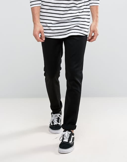 Nudie Jeans Co Lean Dean slim tapered fit jeans in cold black ASOS