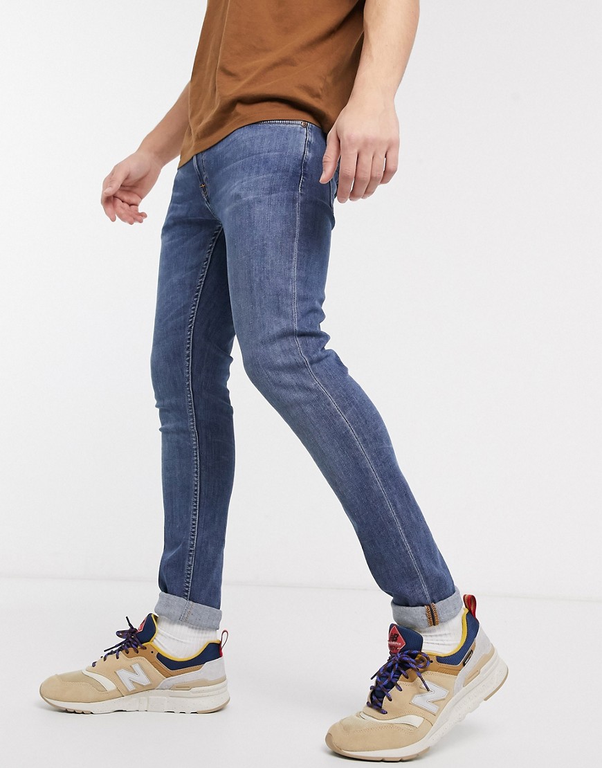 Nudie Jeans Co - Skinny Lin - Jeans skinny blu navy scuro