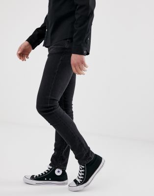 nudie black skinny jeans