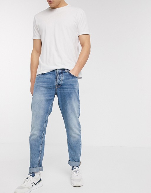 Nudie Jeans Co Steady Eddie II regular tapered fit jeans in sunday blues