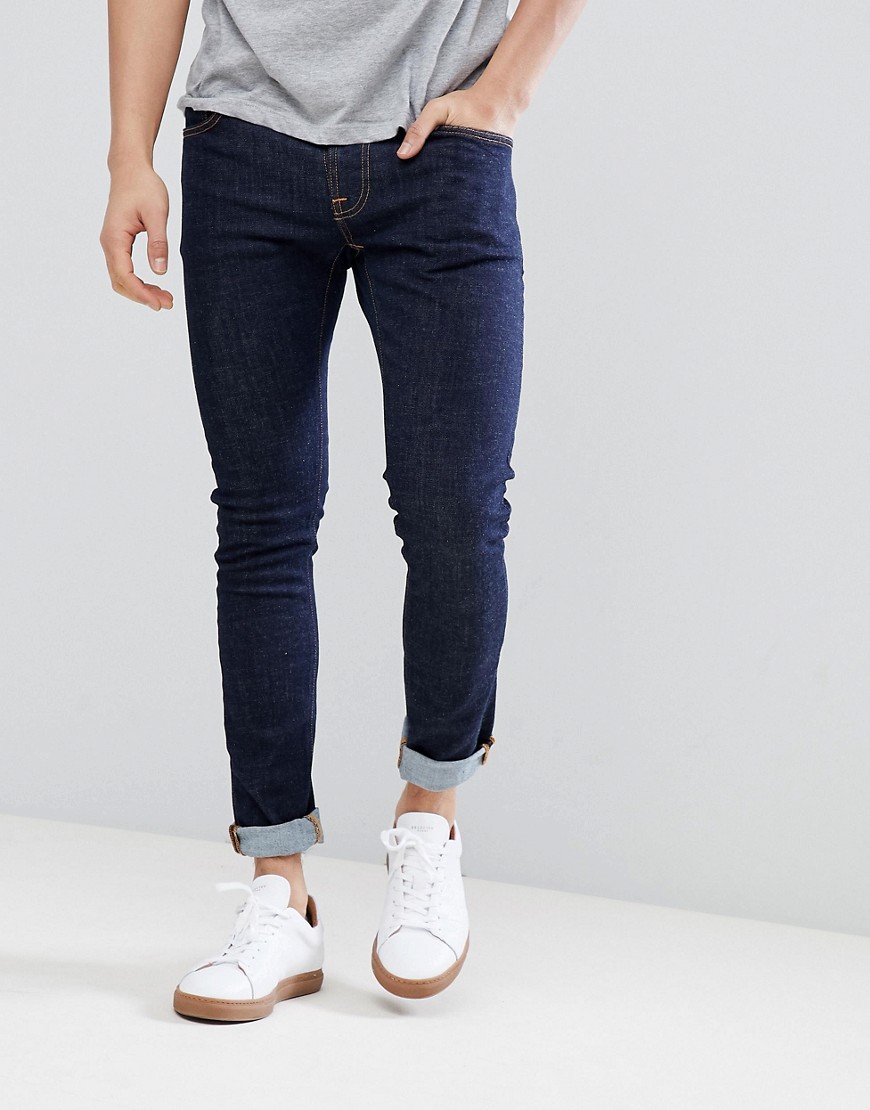 Nudie Jeans Co - Tight Terry - Jeans super skinny blu slavato-Navy