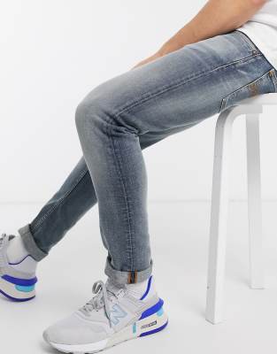 nudie jeans skinny lin misty blue