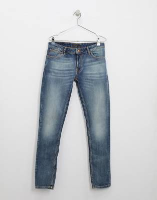 nudie jeans skinny lin misty blue
