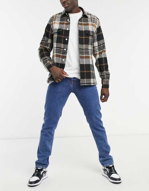 Nudie Jeans – Steady Eddie II – Jeansy o regularnym kroju ze zwężanymi nogawkami w kolorze niebieskim