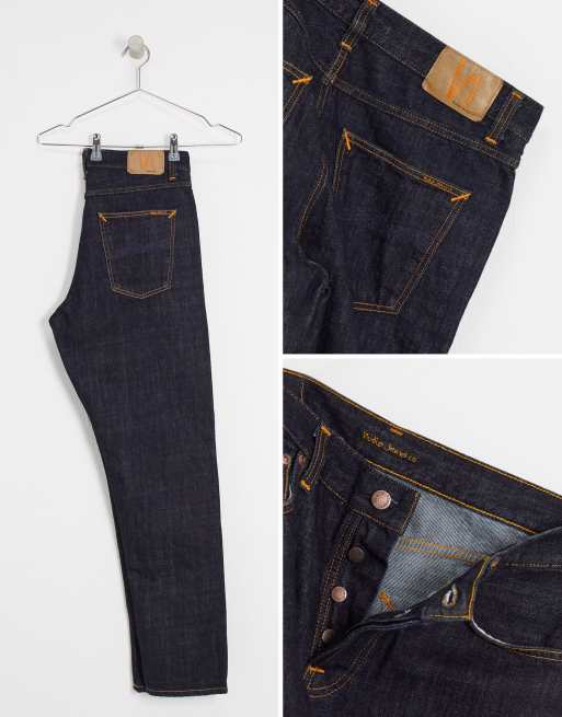 Nudie Jeans Steady Eddie II regular tapered fit jeans in rinsed