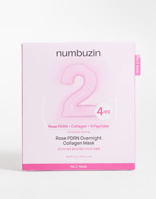 Korean Skincare Numbuzin No.2 Rose Pdrn Collagen Plumping Sheet Mask X5-no Colour