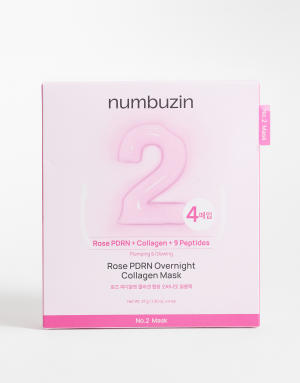 NUMBUZIN No.2 Rose PDRN Collagen Plumping Sheet Mask x5