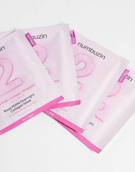 NUMBUZIN No.2 Rose PDRN Collagen Plumping Sheet Mask x5, 3 of 4