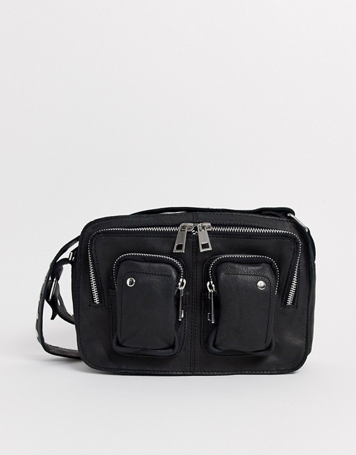 Nunoo Ellie Leather Shoulder Bag in Black | ASOS